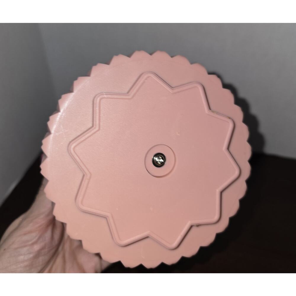 Rose Colored Rotating Makeup Brush Holder - Picture 3 of 4